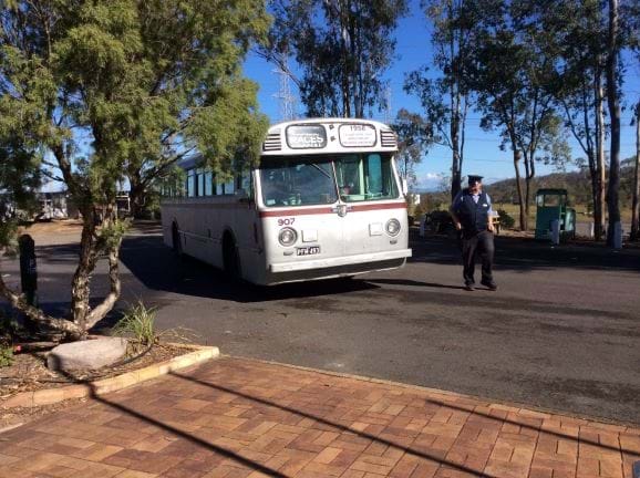 Don and a Heritage Bus