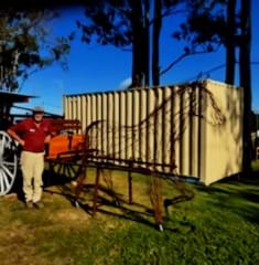 Banjo with his maker, Ned.